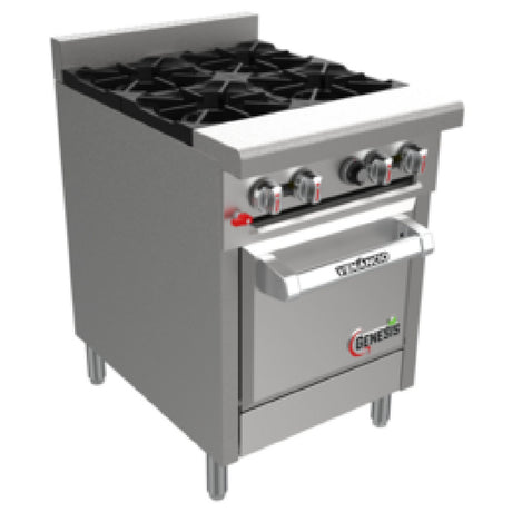 Venancio G24ST-24B_LP Genesis Series Restaurant Range Gas 24"W