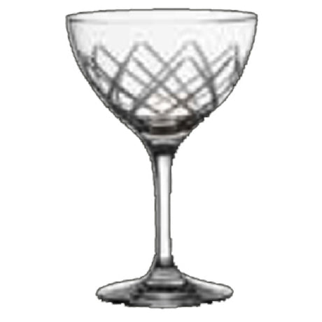 Steelite 4854RC354 Cocktail/Martini Glass 8 Oz. (5-3/4"H 3-3/4" T 3-3/4" M 2-7/8" B) Cut Diamond