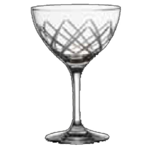 Steelite 4854RC354 Cocktail/Martini Glass 8 Oz. (5-3/4"H 3-3/4" T 3-3/4" M 2-7/8" B) Cut Diamond