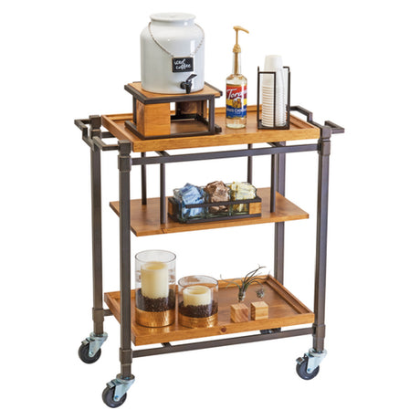 Cal Mil 3913-84 Sierra Beverage Cart 36"W X 17-1/2"D X 39"H Mobile