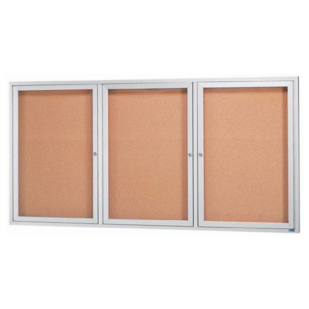 Aarco DCC3672-3R Aluminum Bulletin Board 72"W X 36"H Enclosed