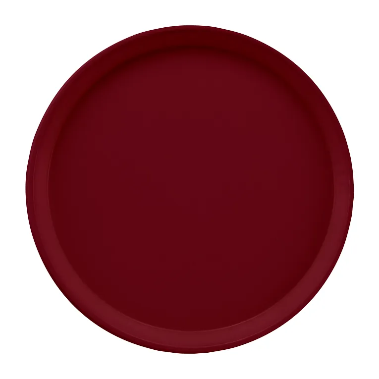 Cambro 1200522 Serving Camtray® Round 12" Dia. Burgundy Wine