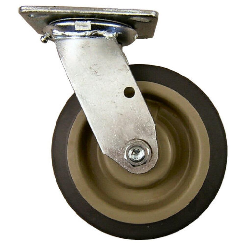 Component Hardware Group C31-2061 Caster Plate 6" W/brk Gry