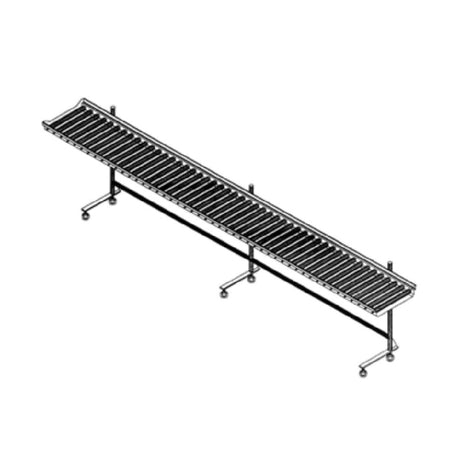 Dinex DXIESRC4 Tray Make-Up Conveyor Cantilever-style PVC Rollers