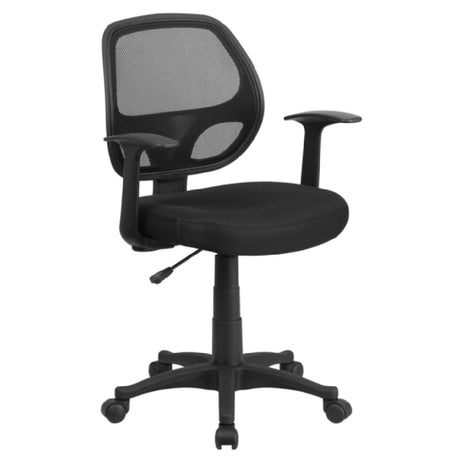 Flash Furniture LF-W-118A-BK-GG Swivel Task Chair 34-1/4" To 39" Adjustable Height