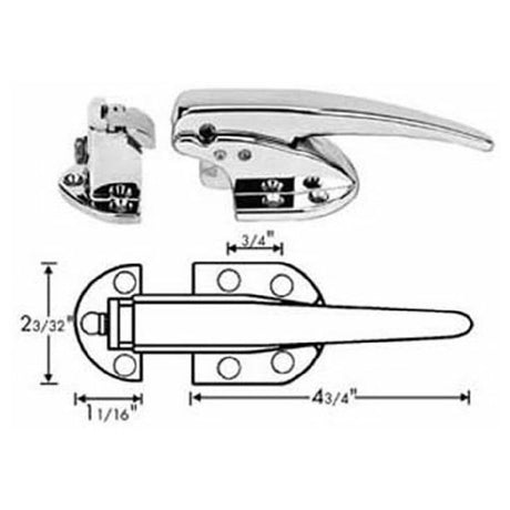 Kason 10930C00004 Kason 10930c00004 Latch W/strike