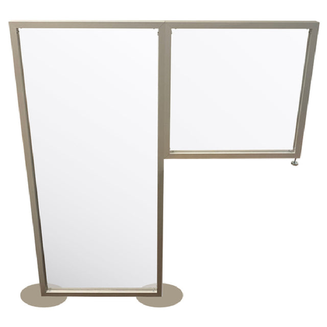 Aarco TWAPC5424 Wrap Around Protection Shield Includes: (1) 24"W X 54"H Floor Panel And (1) 24" X 24"H Desktop Panel