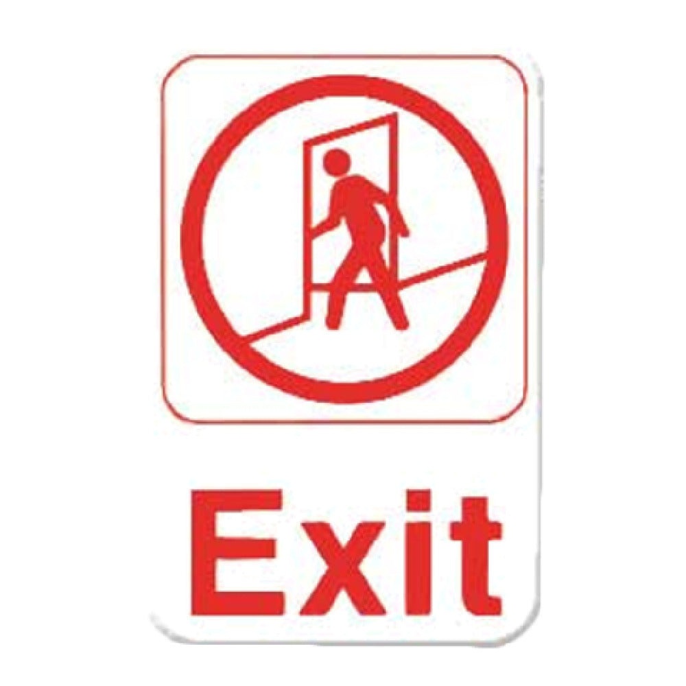 Thunder Group PLIS6907RD Information Symbol Sign 6" X 9" "Exit"