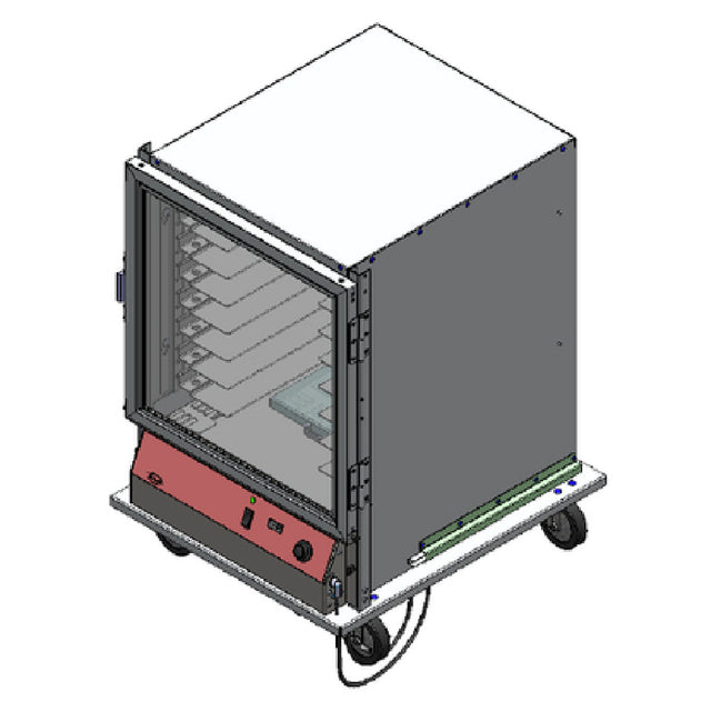 BevLes Company PICA44-16-A-1R1 Proofing Cabinet (donut Proofer) Mobile Half Height