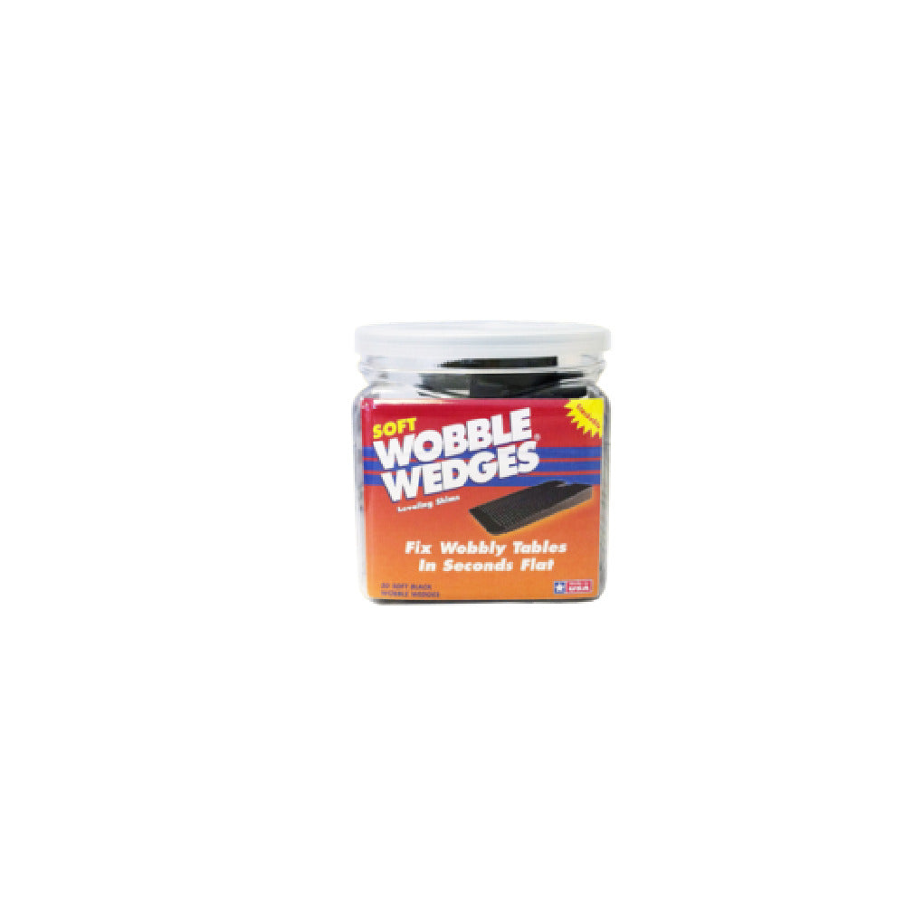 Krowne 29-158 Wobble Wedges® Soft Black (30 Pieces Per Pack)