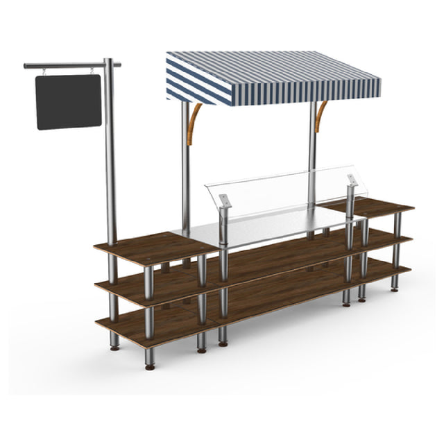 Steelite MGCMLA04WSWF Mogogo Buffet Solutions Modular Classic Canopy Station 3-tier