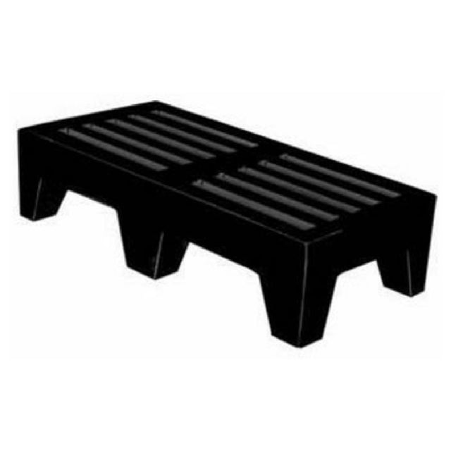 Winholt DPLSQ-4-1222-BK Dunnage Rack Perforated 1-tier