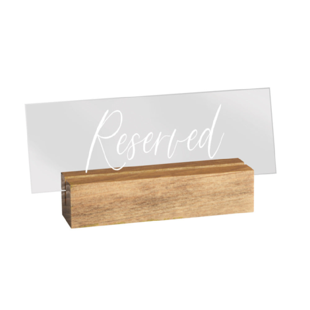 Cal Mil 22335-99 Madera Sign "Reserved" 5-3/4" X 1-1/2" X 2-1/2"