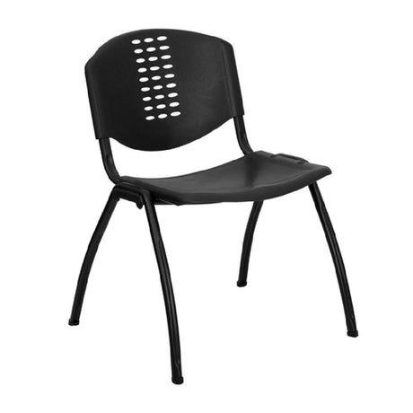 Flash Furniture RUT-NF01A-BK-GG Hercules Series Stacking Chair 880 Lb. Weight Capacity