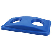 Rubbermaid RBMD269288BLUE Recycling Can Lid/top Blue Bottles And Cans