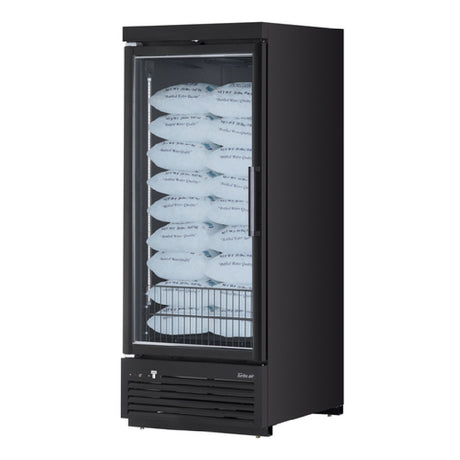 Turbo Air TJMI-30SDW(B)-N Super Deluxe Jumbo Ice Merchandiser One-section 32 Cu.ft. Capacity