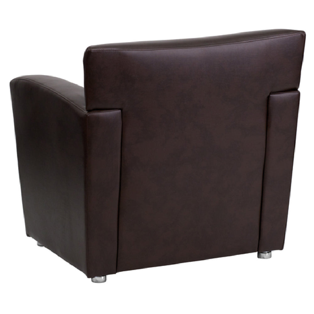 HERCULES Majesty Series Brown Leather Chair - Thumbnail 5