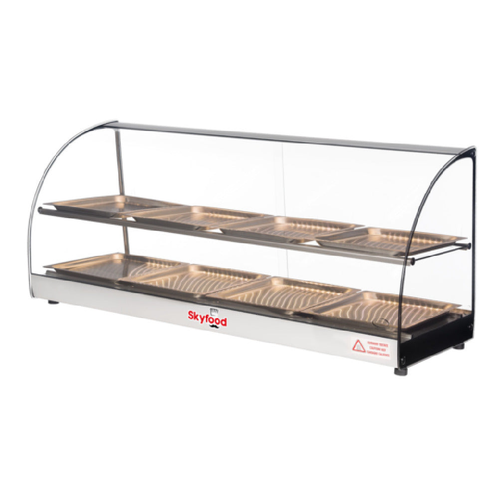 Skyfood Equipment FWD2-43-8P Food Warmer Display Case Countertop 43-5/16"W