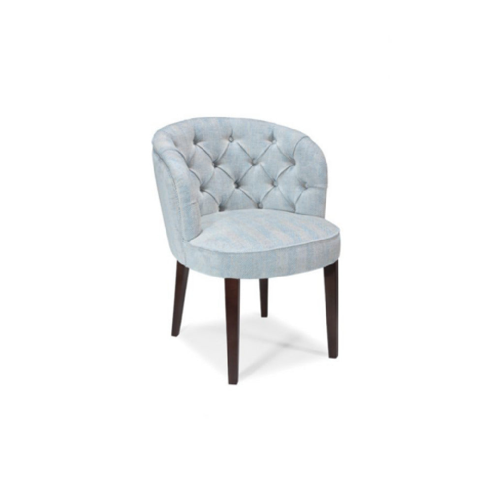 QA Group QACH-U182 Chair Upholstered With Tufting Wood Legs