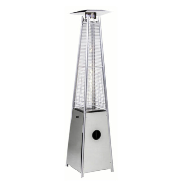 Hubert 30L-002 - Kratos® Pyramid Type Patio Heater, 21" Dia, 21"W X 21"D X 88"H
