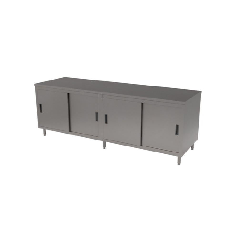 BK Resources CST-3084S Chef Table With Sliding Doors 84"W X 30"D