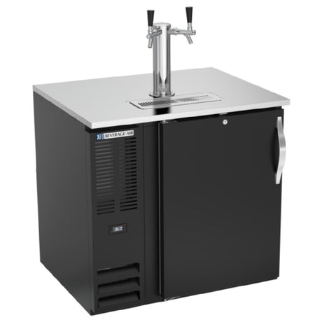 Beverage Air DD36HC-B - Draft Beer Cooler, 36"W X 30-3/8"D X 49-5/16"H, 10.162 Cu. Ft.
