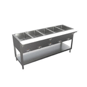 BK Resources ST-SW-5 Steam Table Electric 5-pan Sealed Well Design
