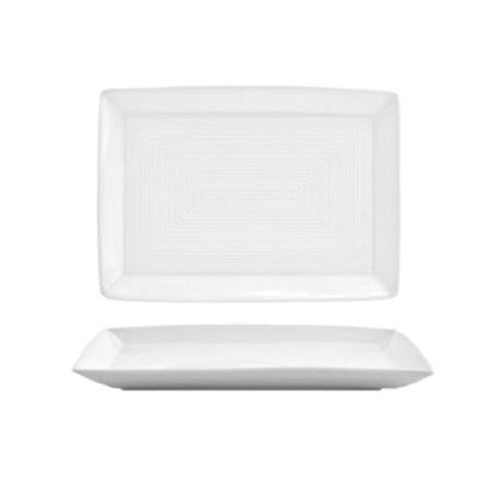 FOH DSP001WHP23 Spiral® Plate 7" X 5" Rectangle