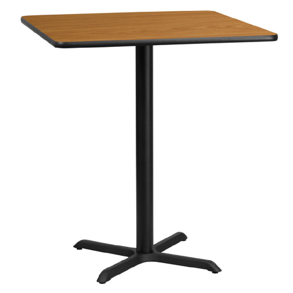 Flash Furniture XU-NATTB-3636-T3030B-GG Table 36"W X 36"D X 43-1/8"H Bar Height