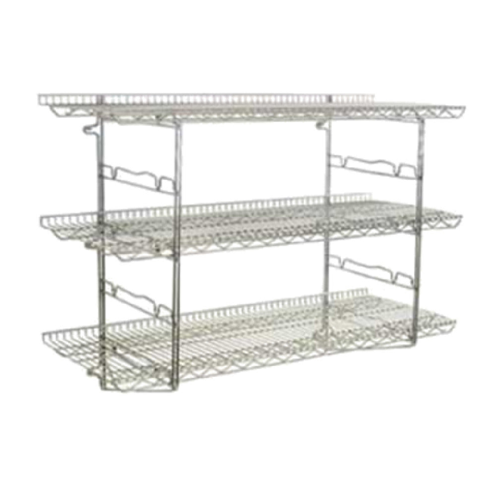 Eagle S2-3B-SSW1824C Piggyback Wall-Mounted Shelf Kit 3-tier 24"W X 18"D