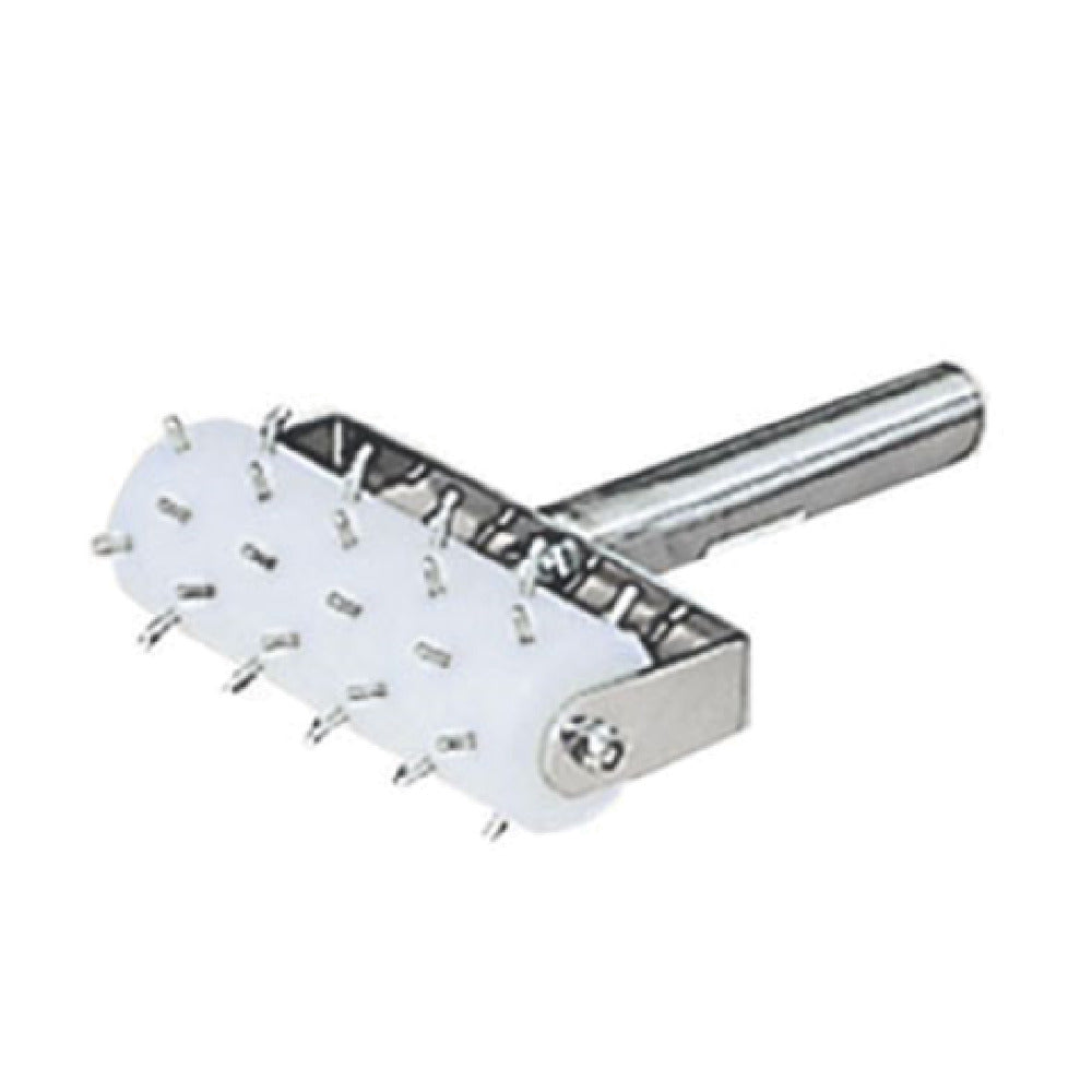 Admiral Craft PZ-DD5704 Dough Roller Docker 5" Wide Barrel 3/8" Stainless Pins Embedded In A 1-3/4" Plastic Barrel