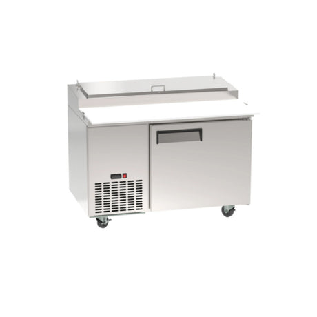 Hubert 158295 - Kratos 67K-041 50" Refrigerated Pizza Prep Table, 1-door, Holds 33°F To 40°F Temperature