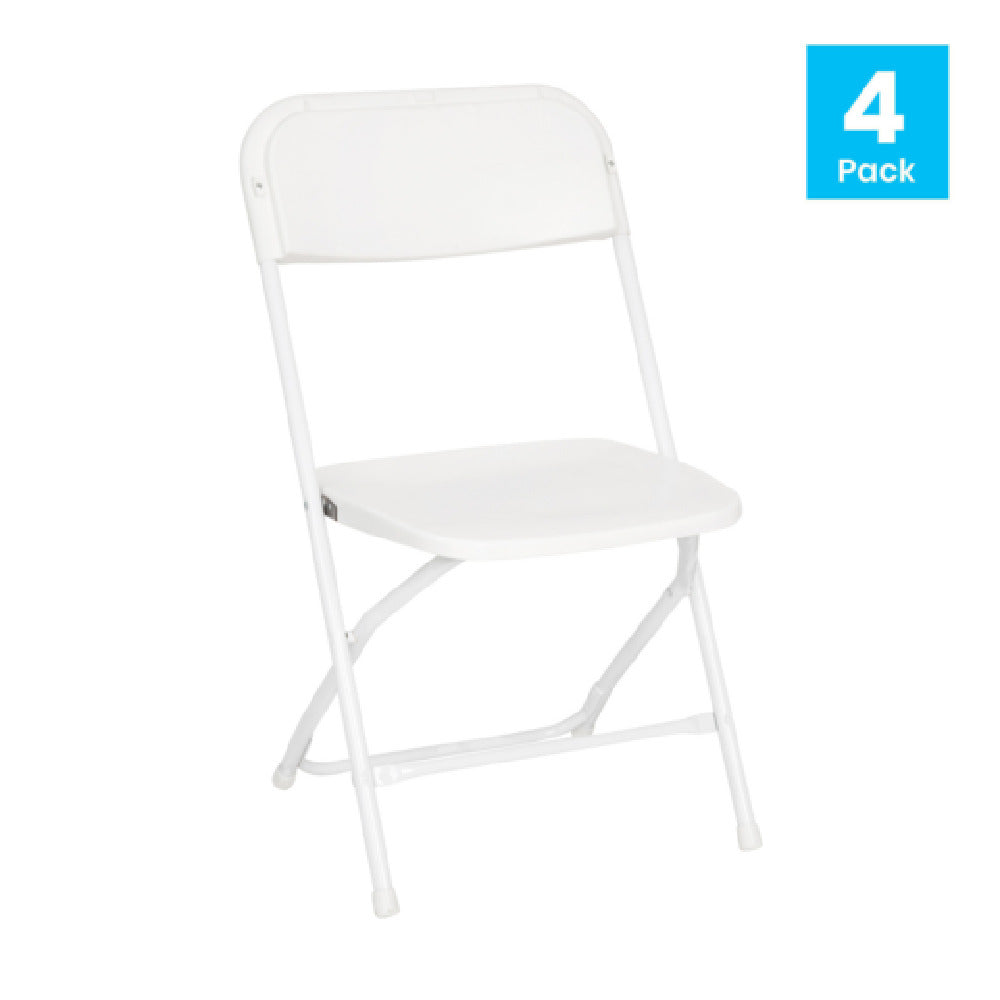 Flash Furniture 4-LE-L-3-W-WH-GG Hercules Series Big And Tall Folding Chair 650 Lb. Weight Capacity