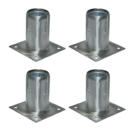 BK Resources BK-SSLS-WP-4 Leg Socket With Plate Fits 1-5/8" Tubing