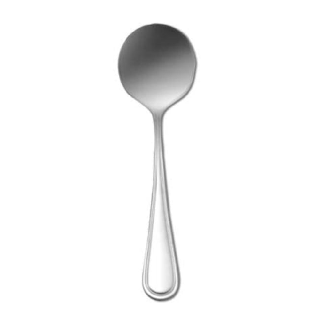 1880 Hospitality B914SBLF Oneida® Bouillon Spoon 6" Curved Border Along Handle