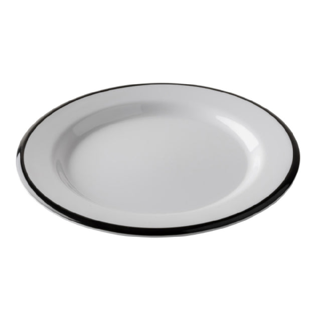 Tablecraft 12165 Canteen Collection Plate 7.875" X 7.875" X 0.625" Round