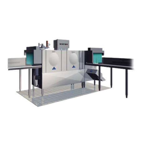 Stero SCT108SC Dishwasher With Corner Pre-Scrapper Conveyor Type Three Tank