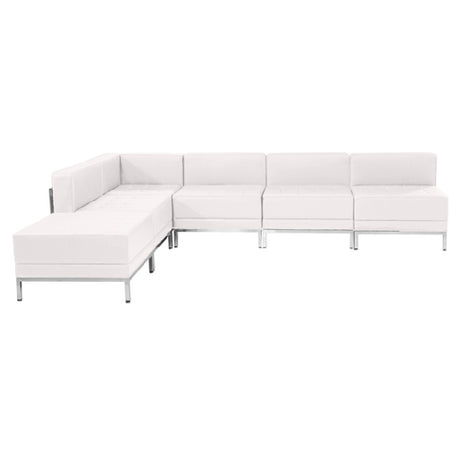 Flash Furniture ZB-IMAG-SECT-SET10-WH-GG Hercules Imagination Series Sectional