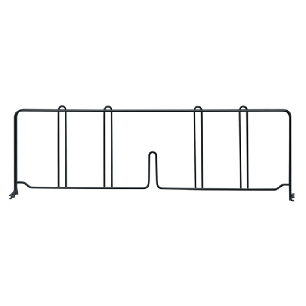 Quantum DIV21BK Wire Shelf Divider 21"D X 8"H Black Epoxy Antimicrobial Finish