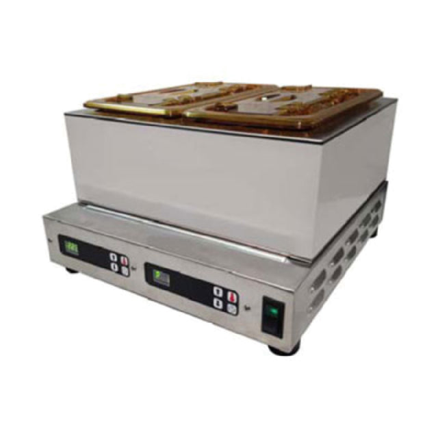 Carter Hoffmann MT23-6_120/60/1 Top Access Modular Holding Cabinet Includes (2) 6" Deep High Temp Amber Pans With Hinged Lids & Ladles