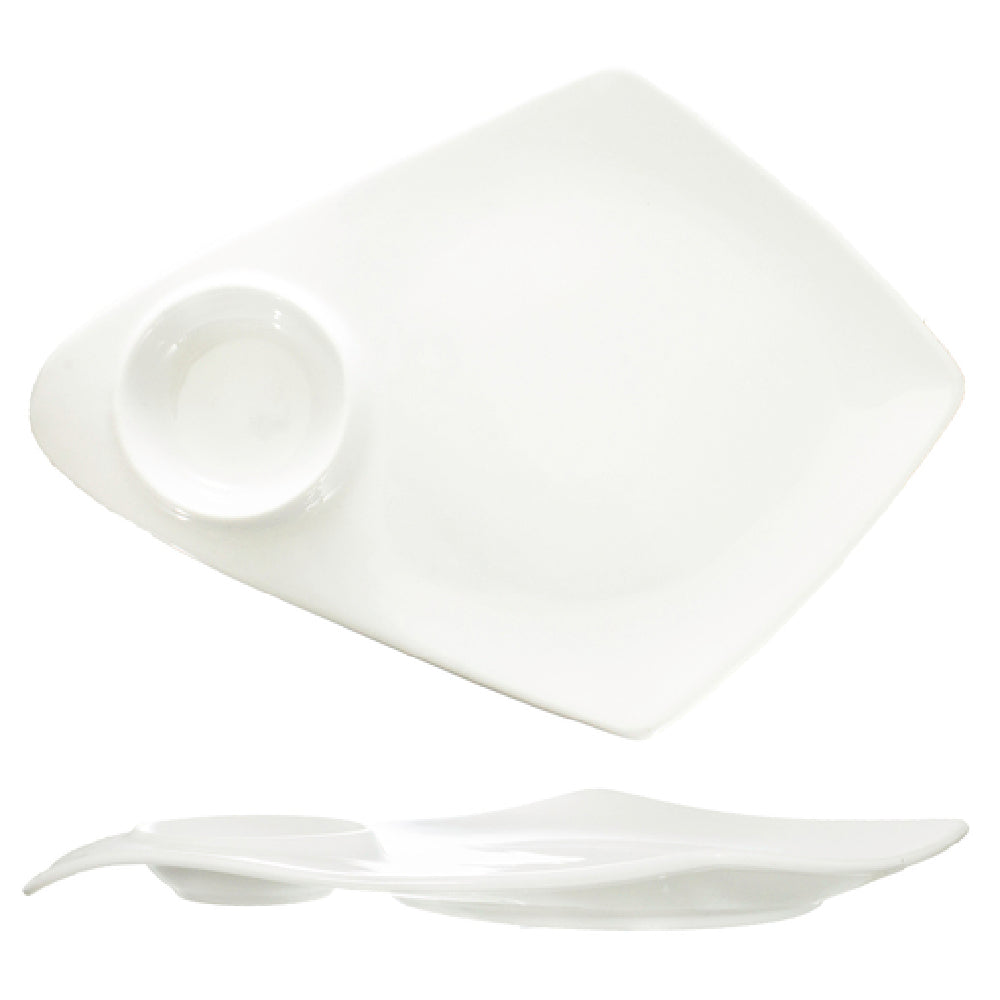 International Tableware KT-125 Plate 12-1/2" With 1-1/2 Oz. Round Well