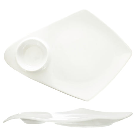 International Tableware KT-125 Plate 12-1/2" With 1-1/2 Oz. Round Well