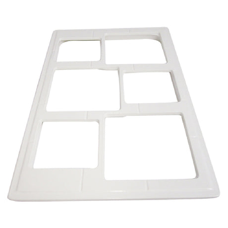 Bon Chef 52031WHTM E Z Fit Custom Cut Tile 12-3/4" X 20-13/16" With 6 Cutouts For (3) #9502 & (3) #9503