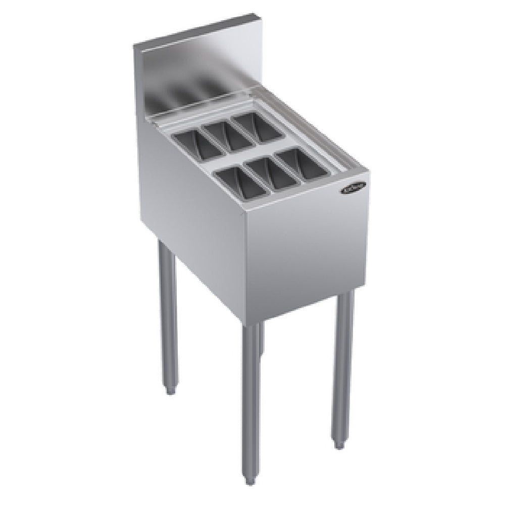 Krowne KR19-MG12 Royal Series Underbar Garnish Station 12"W X 18-1/2"D (6) Garnish Cup Capacity