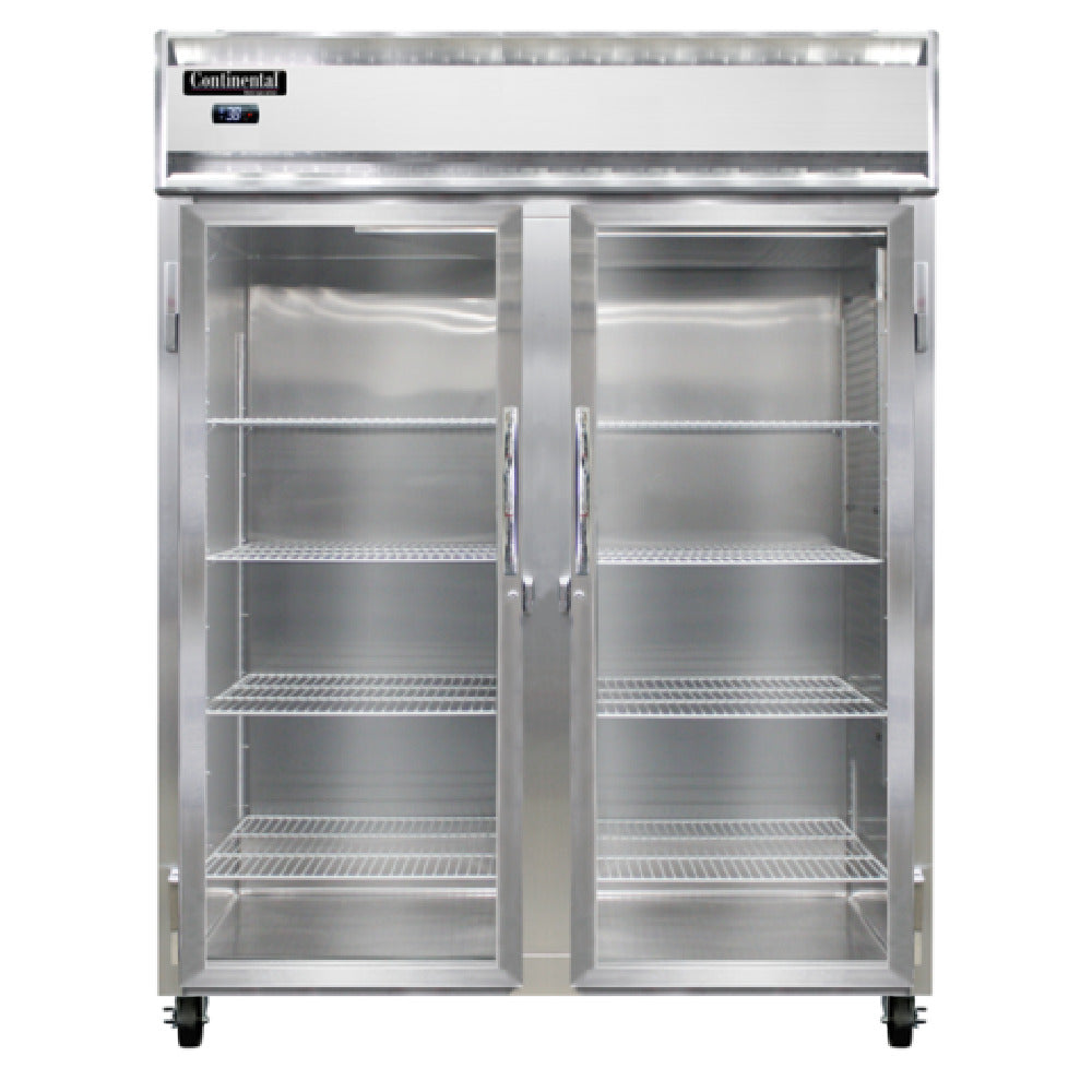 Continental Refrigerator 2RENPT-GD-SD Extra-Wide Refrigerator 52 Cu. Ft. Capacity