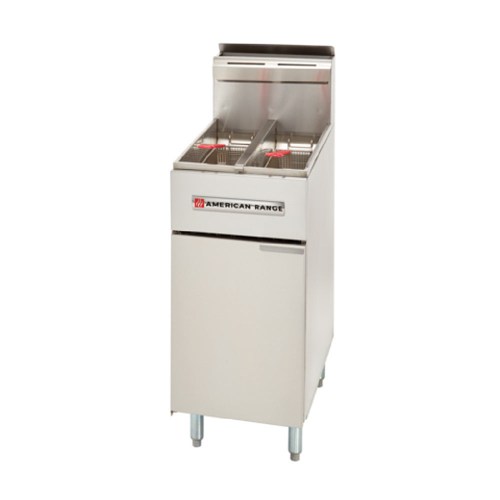 American Range AF-25/25_NAT - Fryer Floor Model, Gas, (2) Half Size