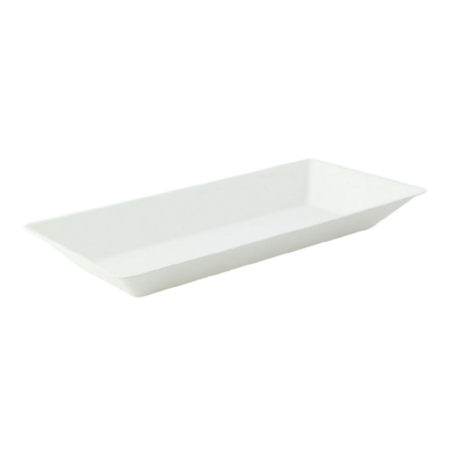 PacknWood 210ECOD2614F - Eco-Design Sugarcane Plate (No Added PFAs), 10.25 X 5.12 X 1.1"