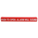 Detex ECL-105417-1 Wrap Push Pad Push To Open Red