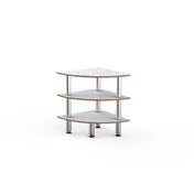 Steelite MGCMLX04CSXF - Modular Classic Corner Unit White Carrera Stainless Steel