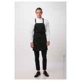 Chef Works ABN01-BLK-0 Largo Bib Apron 31"L X 38"W Adjustable/removable Neck Straps (sold Separately)